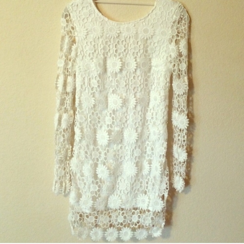 Floral Crochet Dress